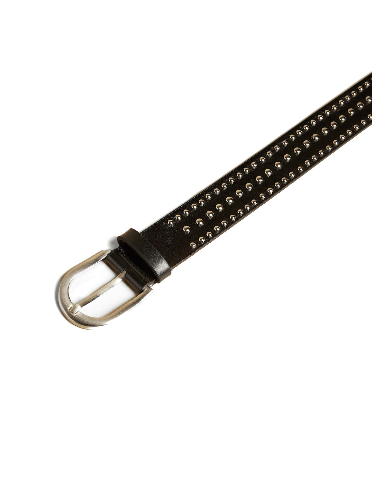 MAROON STUDDED BELT