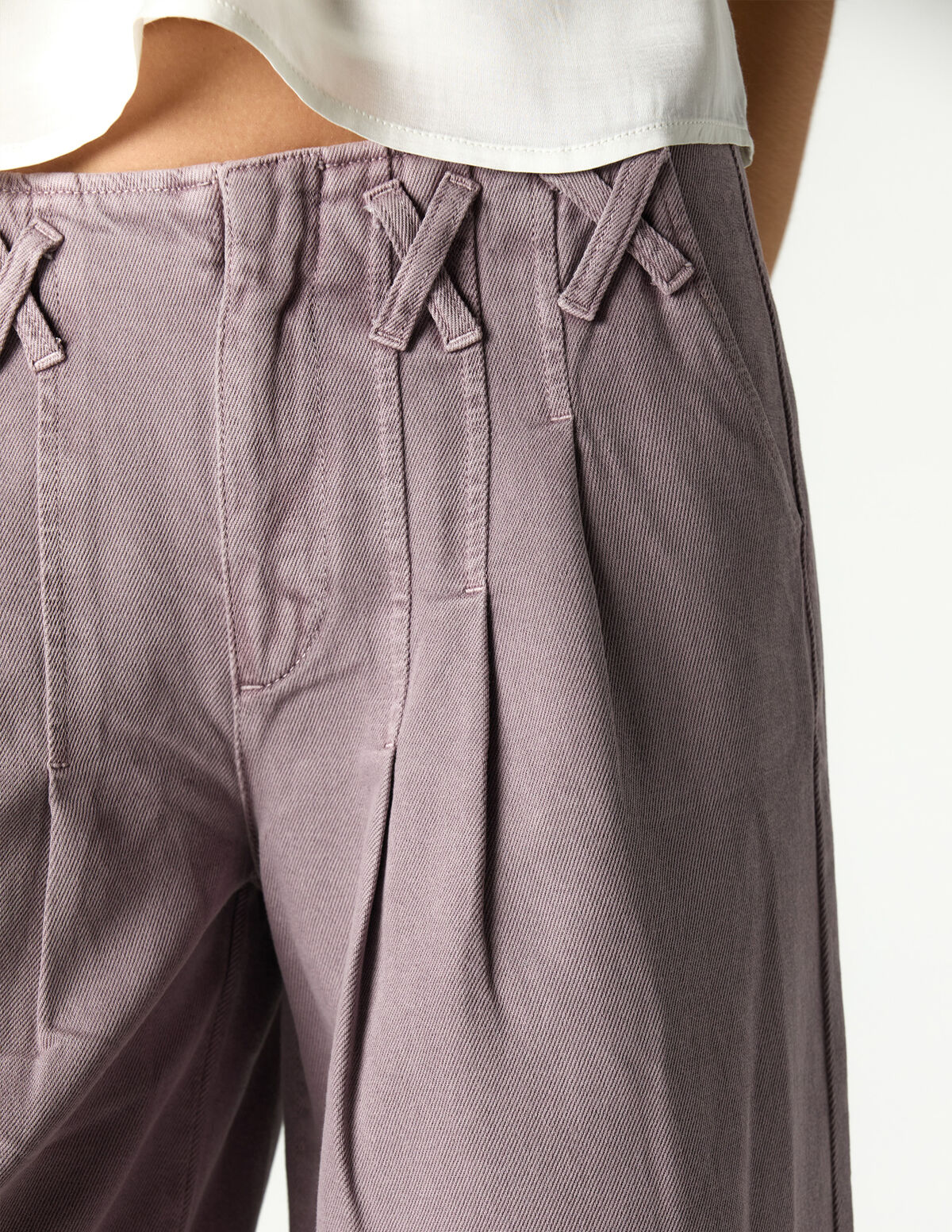 DRIZZLE PLEATED TROUSERS