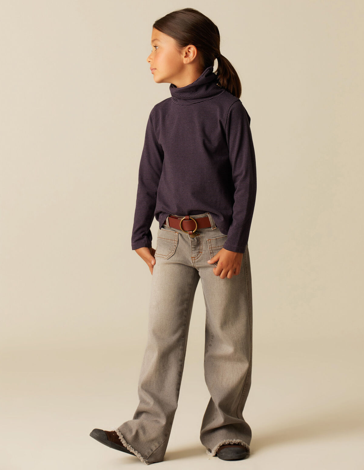 GOLA VOLTADA RISCA AZUL