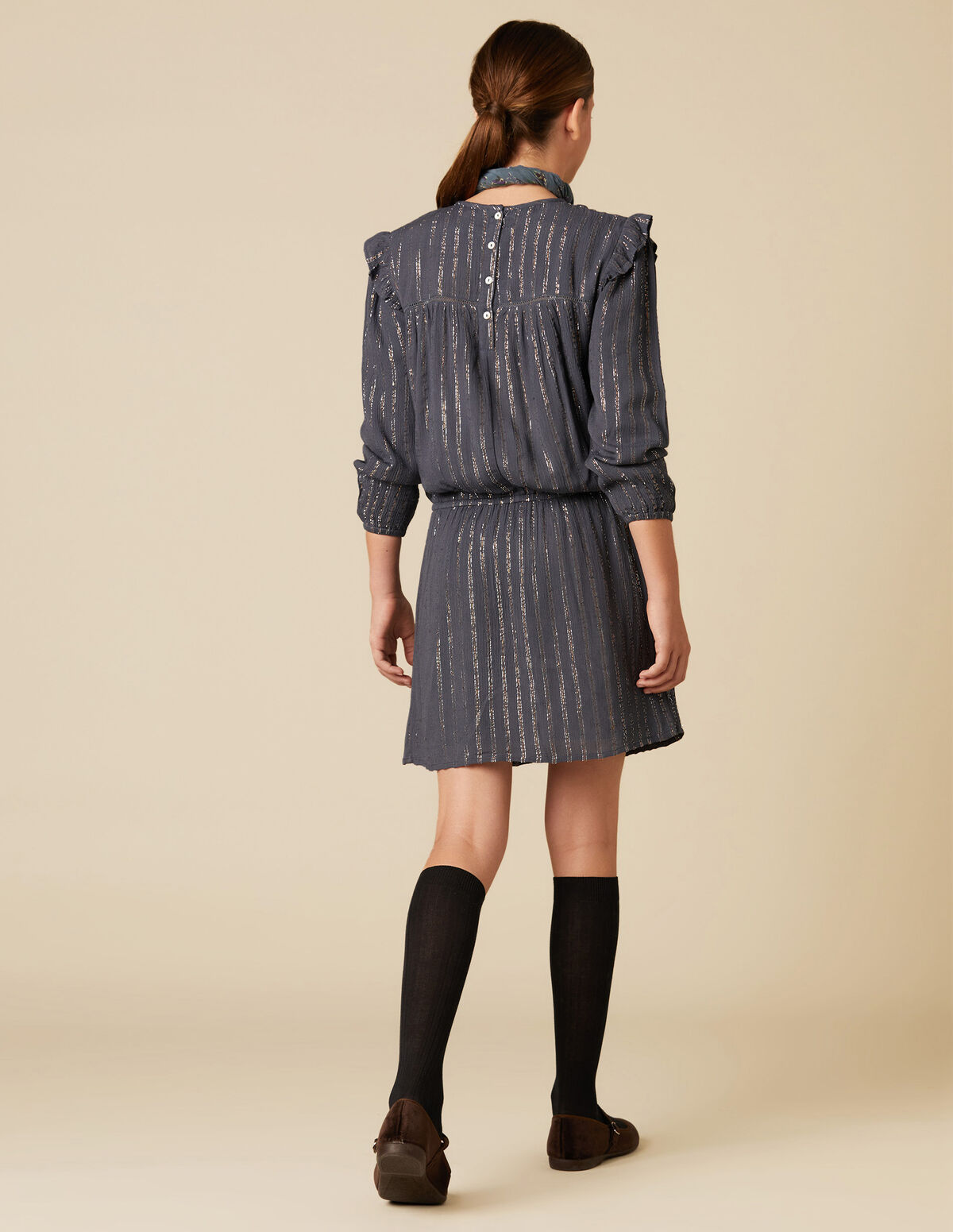 PEBBLE LUREX DRESS