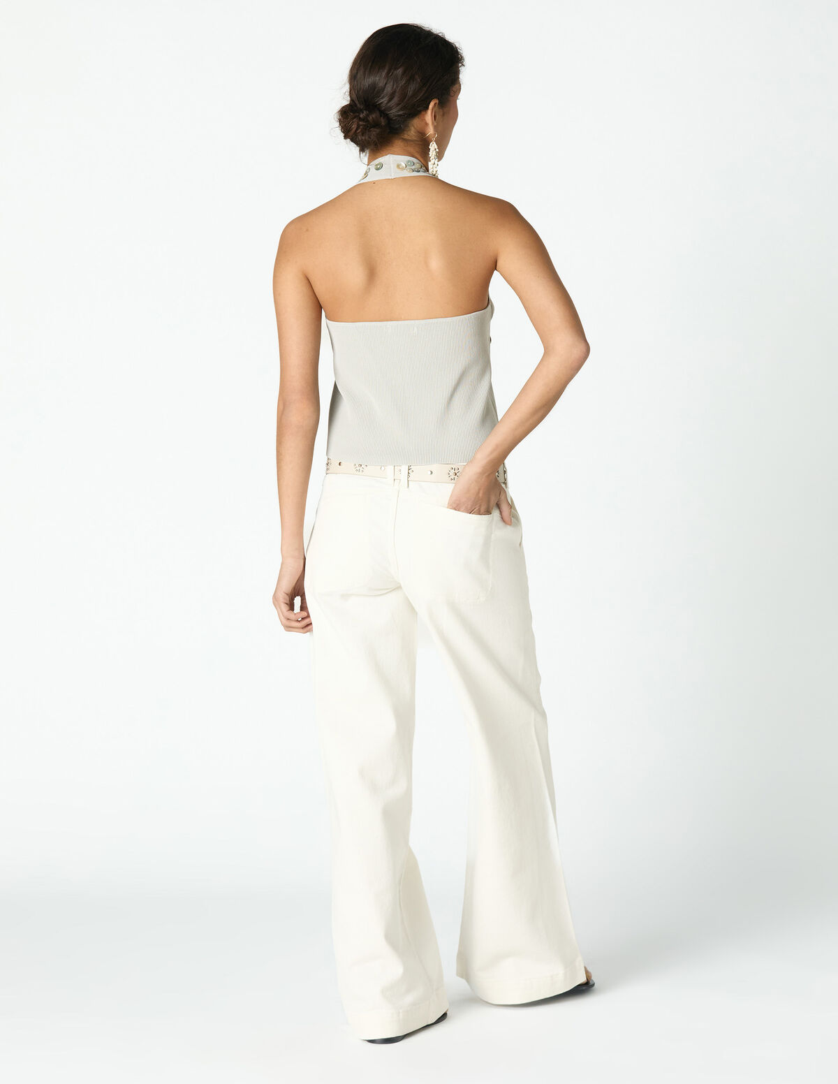 TOP BOT&Otilde;ES N&Aacute;CAR KNIT DRIZZLE