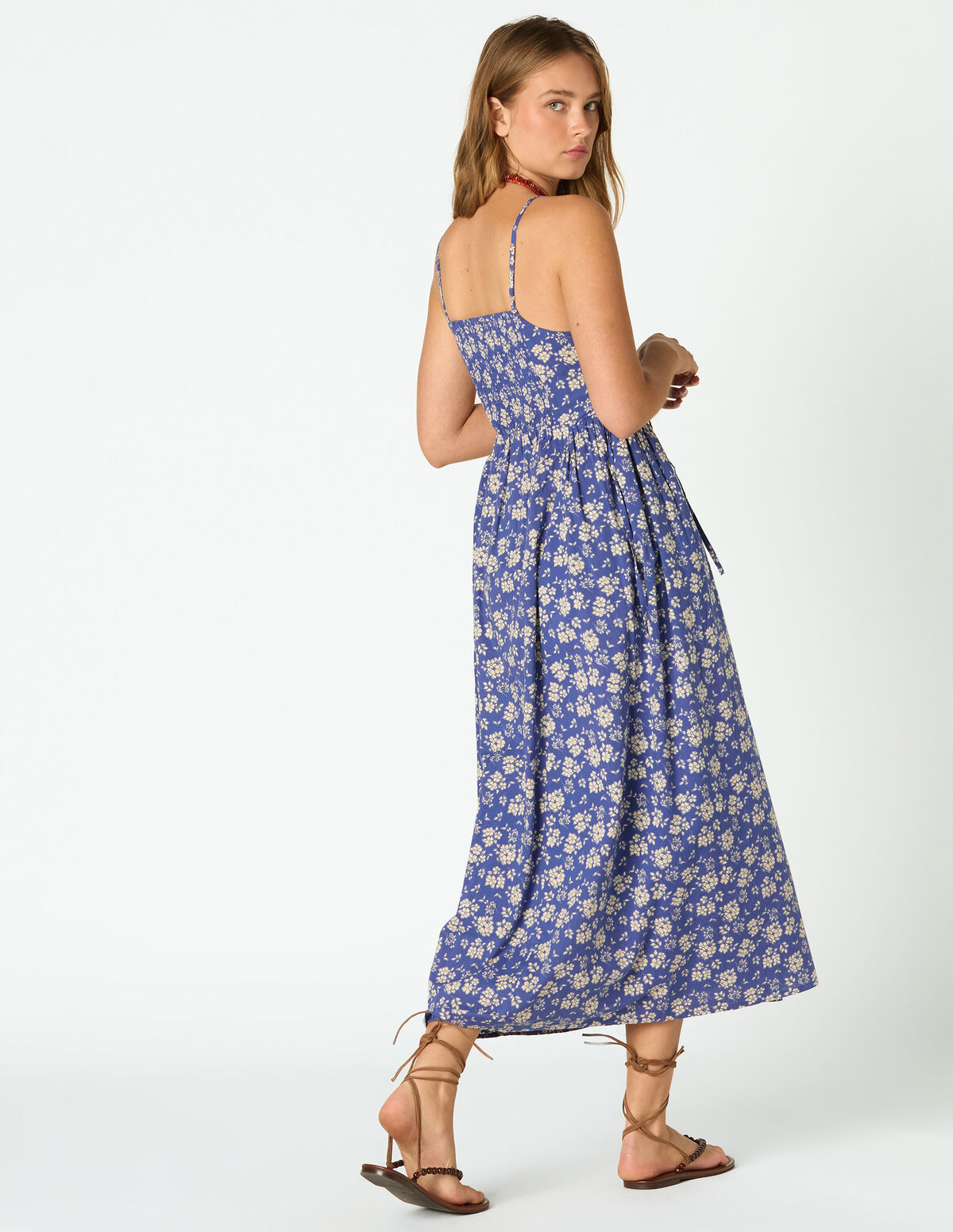 WAVE FLORAL DRESS