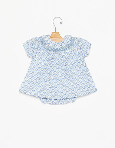 Blue lotus flower baby set - View all > - Nícoli