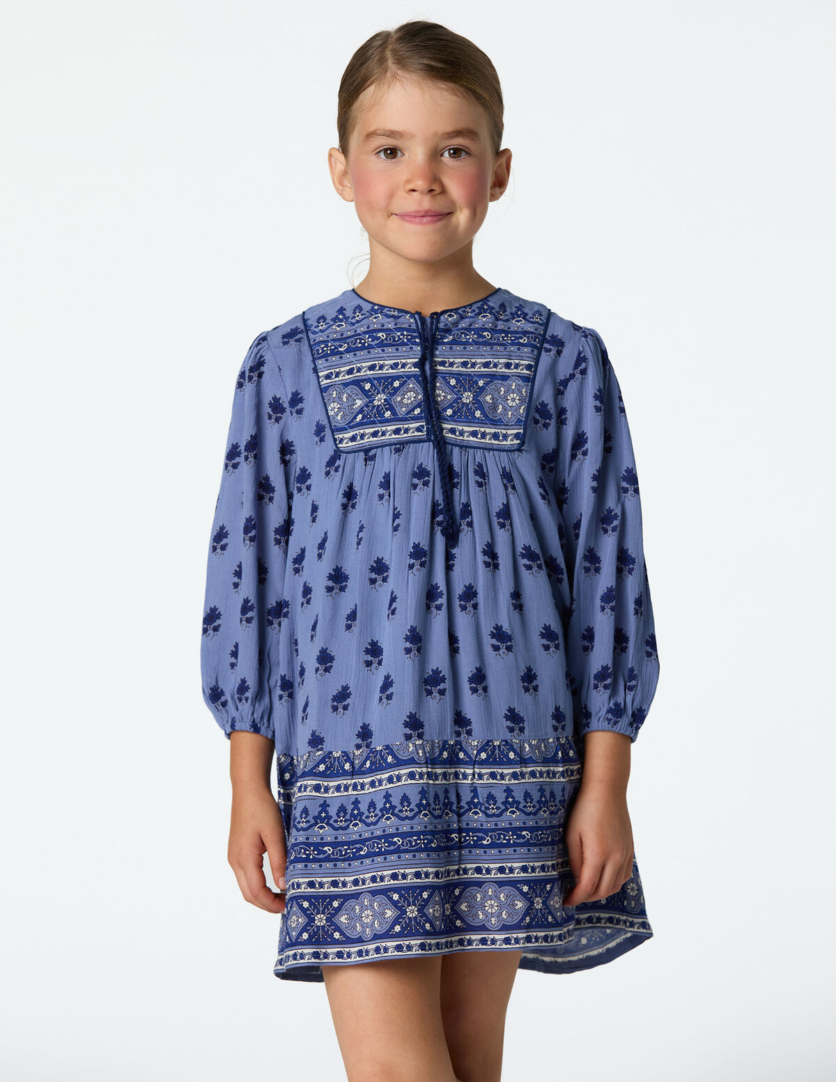 BUTI BLUE PRINT DRESS