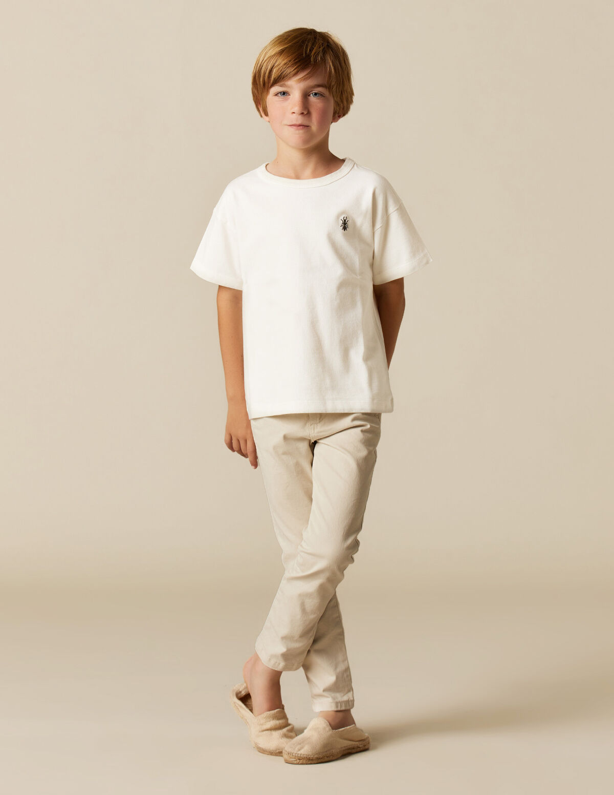 SAND-COLOURED CHINOS