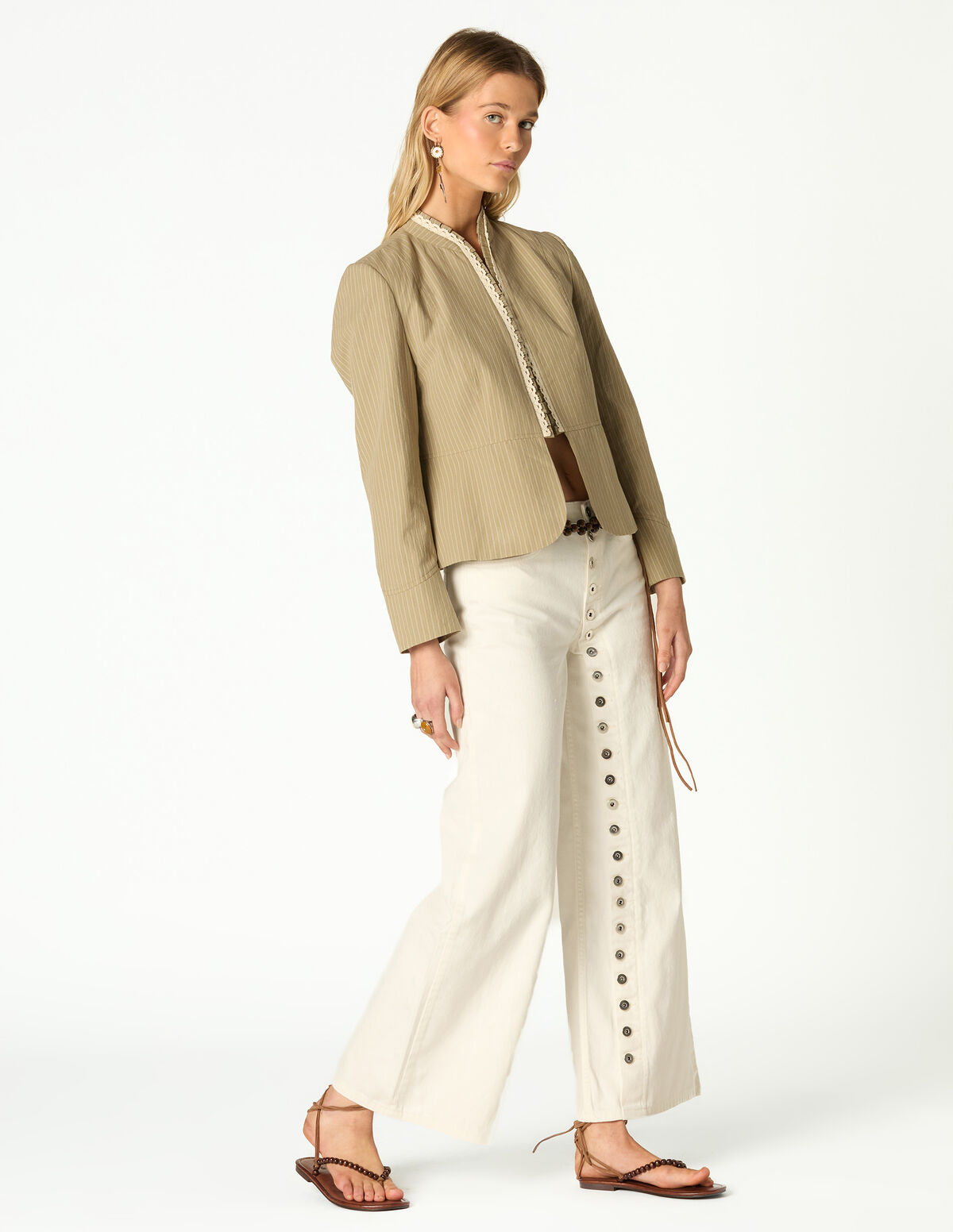 BLAZER RISCAS RENDA &Eacute;CRU