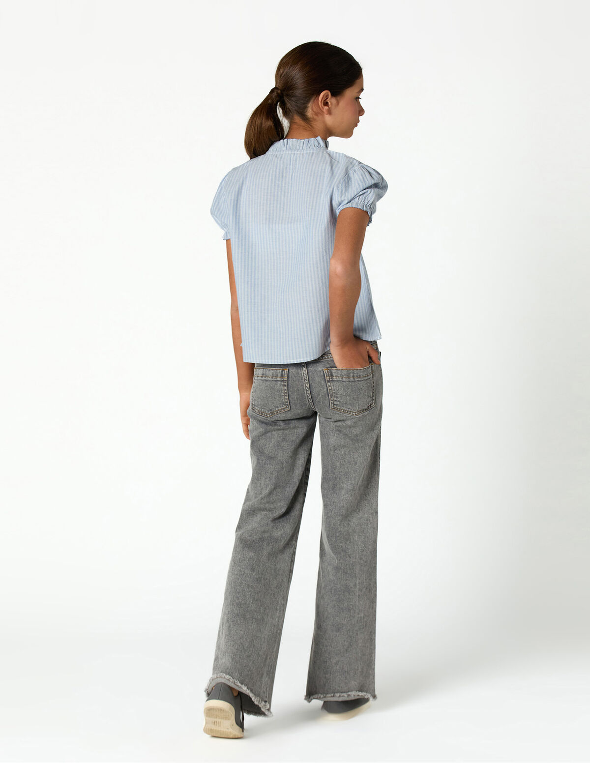 BLUE CROSS-POCKET TROUSERS