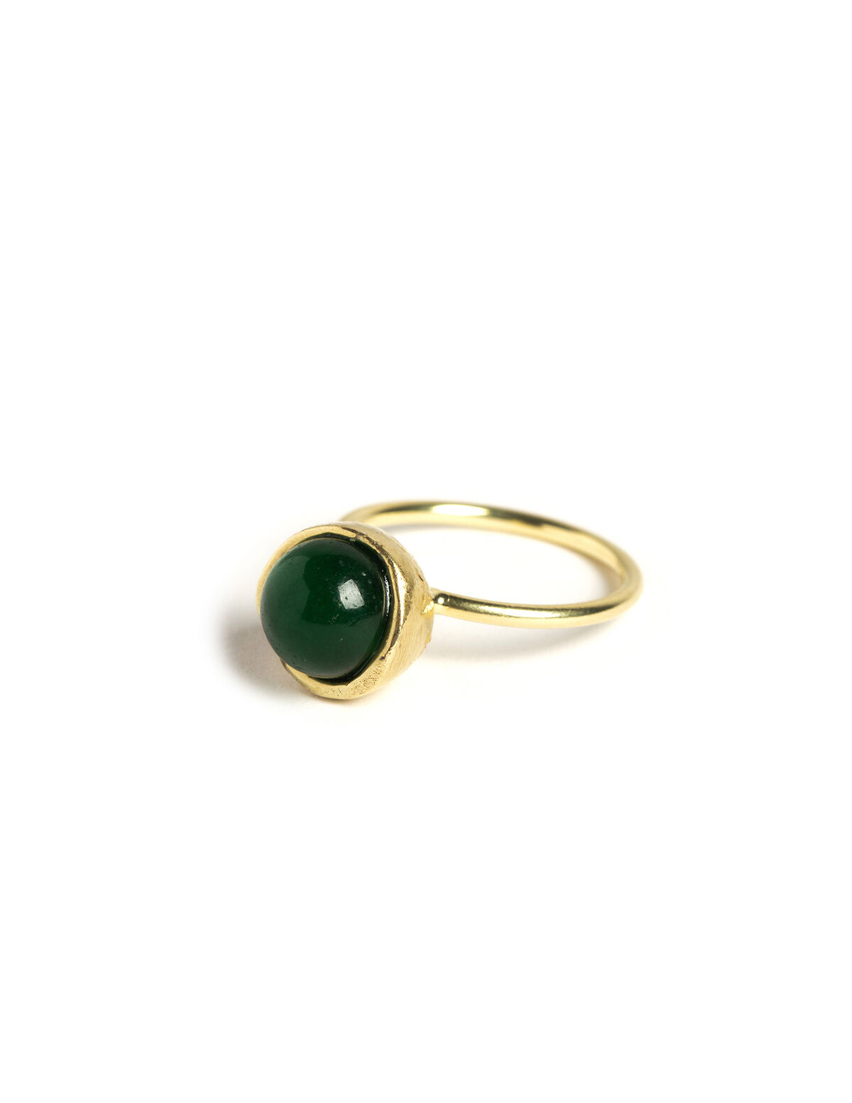ANILLO ESFERA DORADO AGATHA