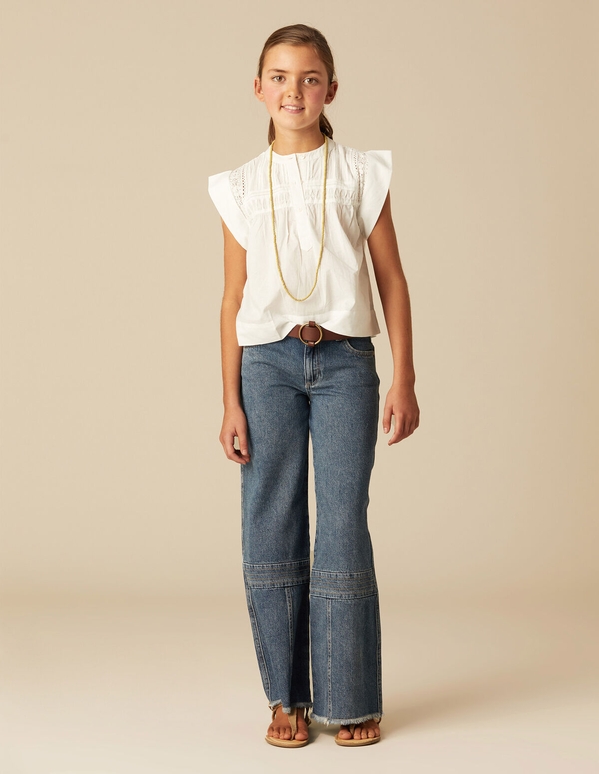 BLUE SEAMED JEANS