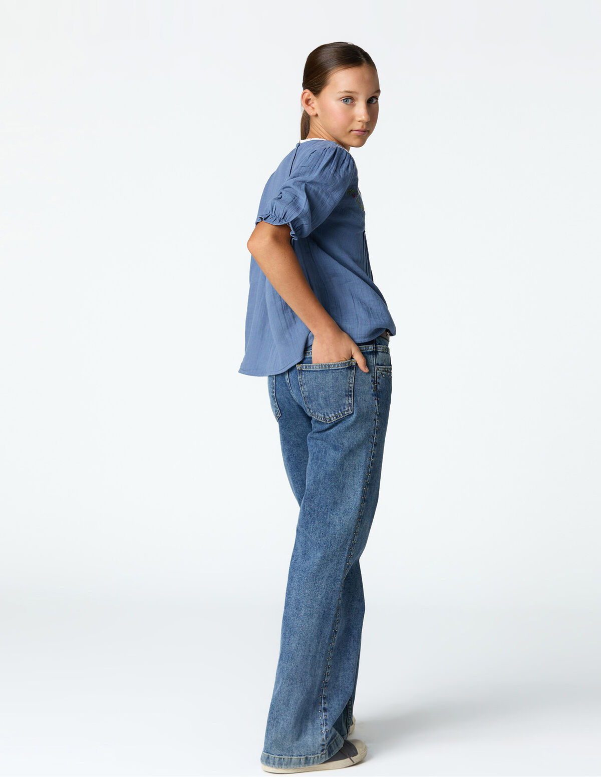 DENIM TACHAS MINI