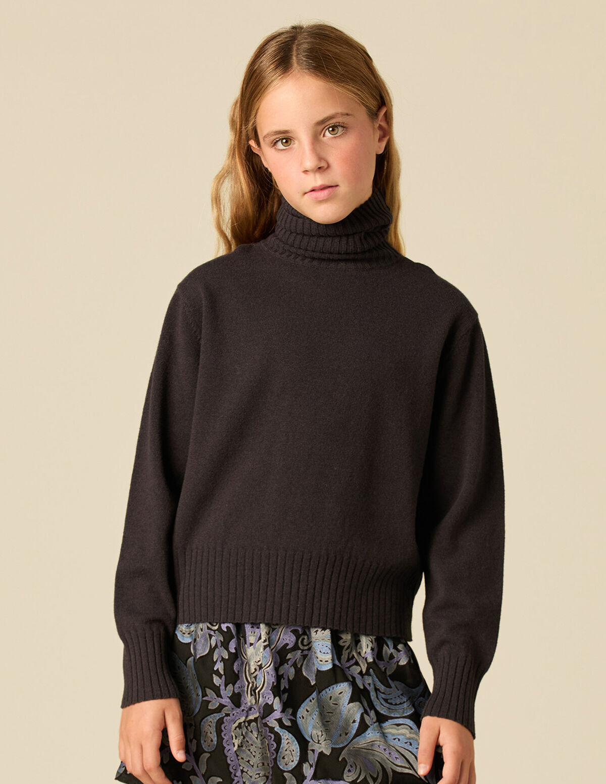 CAMISOLA GOLA DOBRADA ANTRACITE