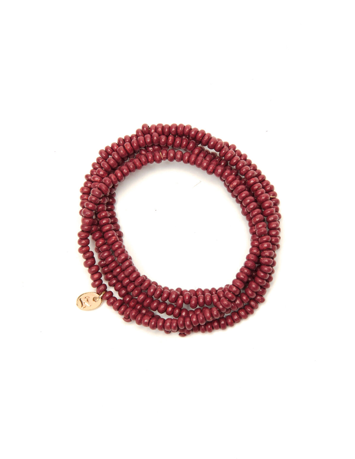 RED BEADED LONG NECKLACE