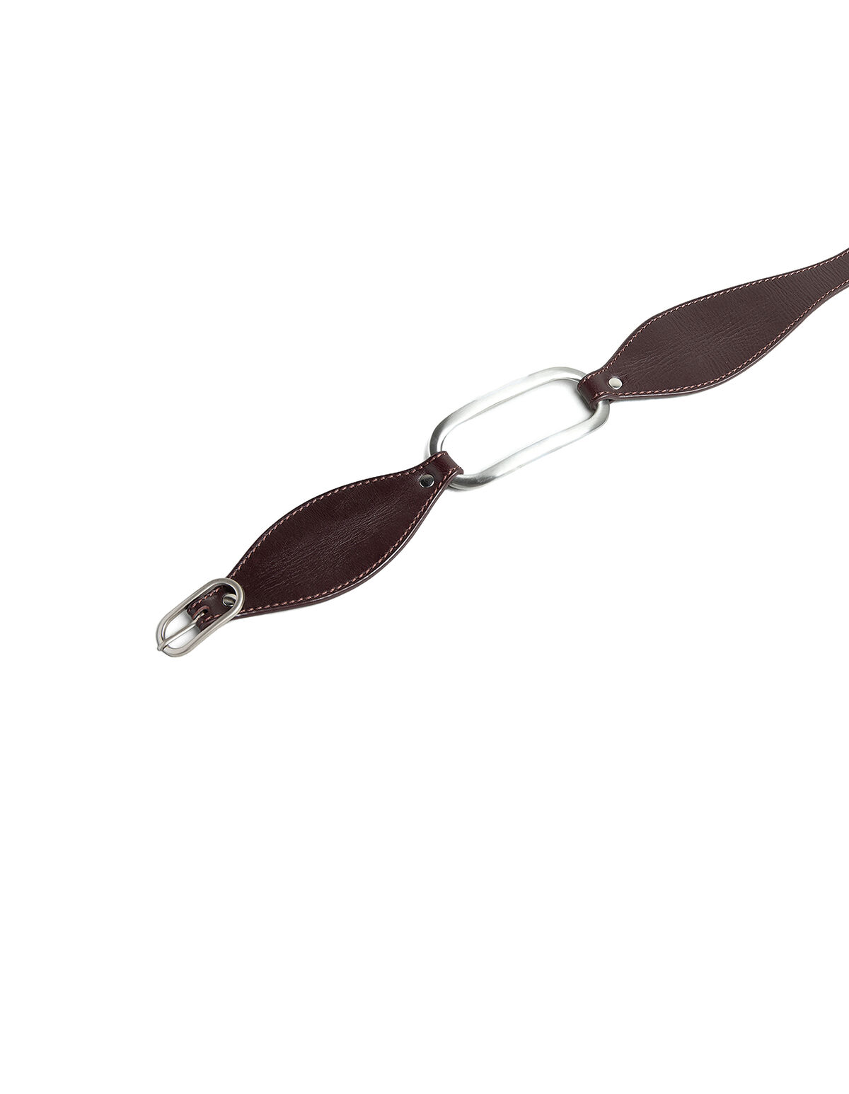 CEINTURE PLEATS GRENAT