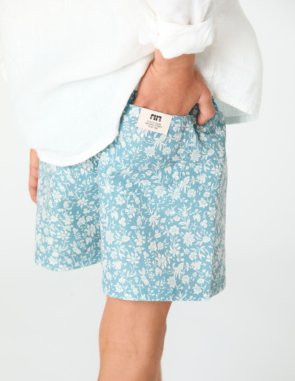 POND PRINT SWIMSUIT
