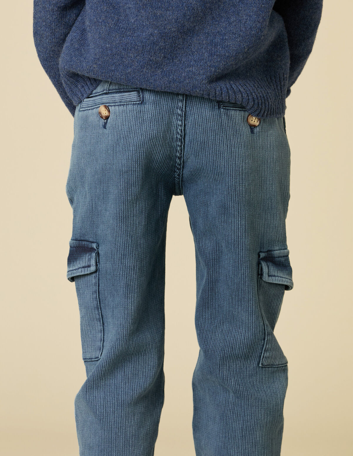 DENIM CORDUROY TROUSERS