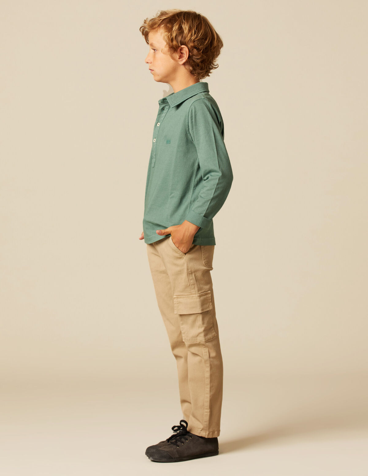 RED 'NN' POLO SHIRT