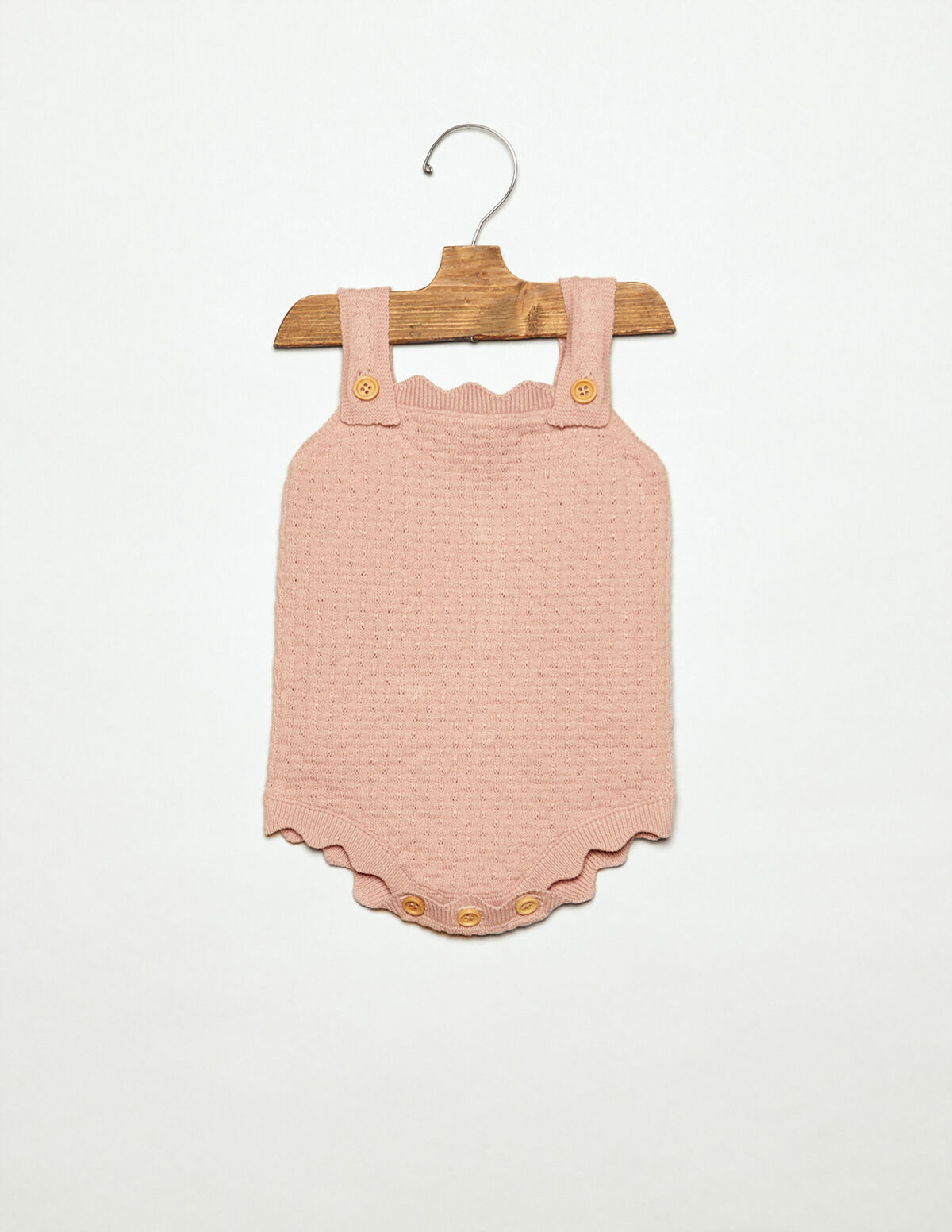 PINK KNIT PLAYSUIT