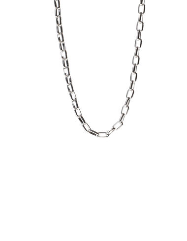 Collar cadena rectángulo fino plateado - Bisutería - Nícoli