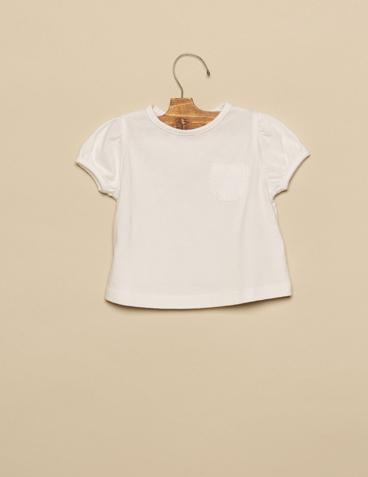 T-SHIRT MANCHES COURTES BLANC