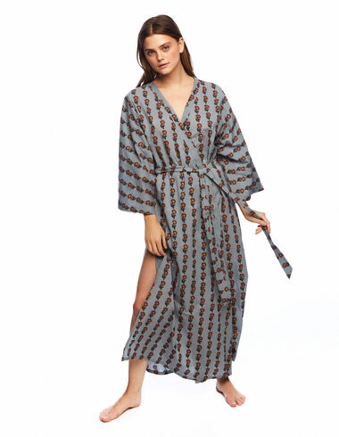 Terracota printed nightgown - Clothing - Nícoli