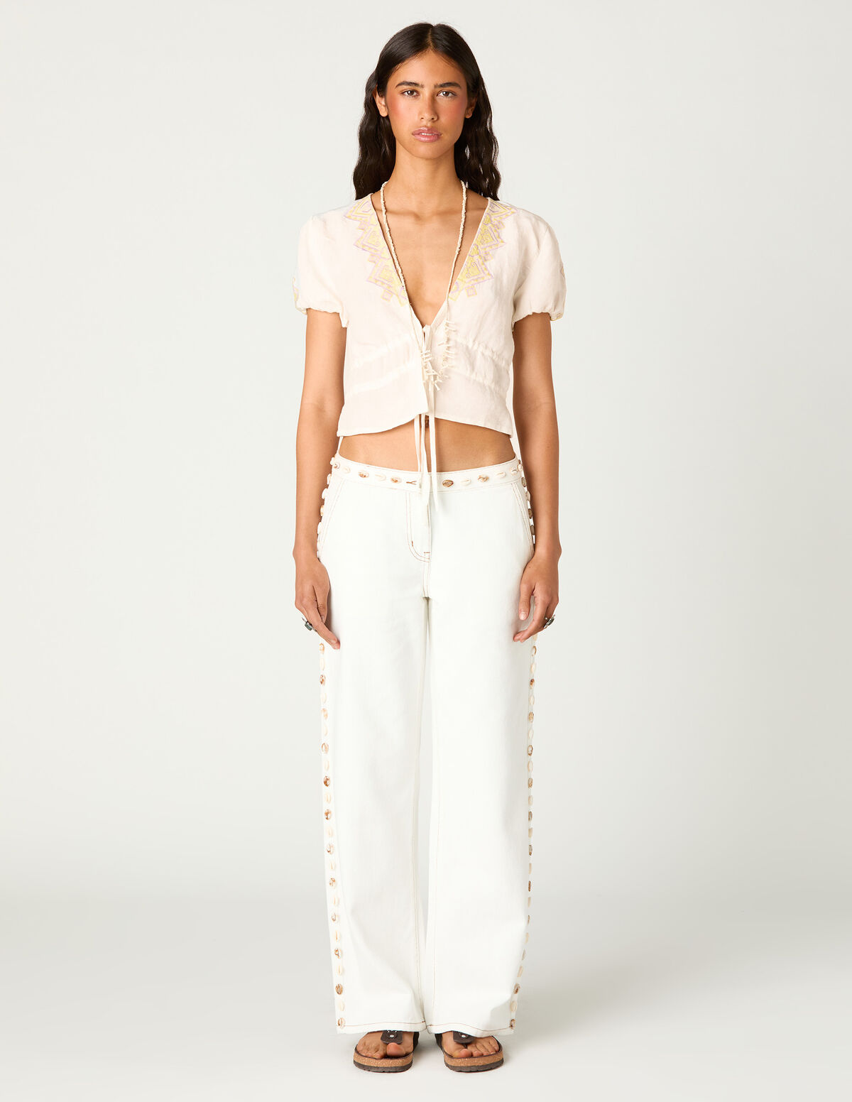 PANTALON DENIM CONCHAS 