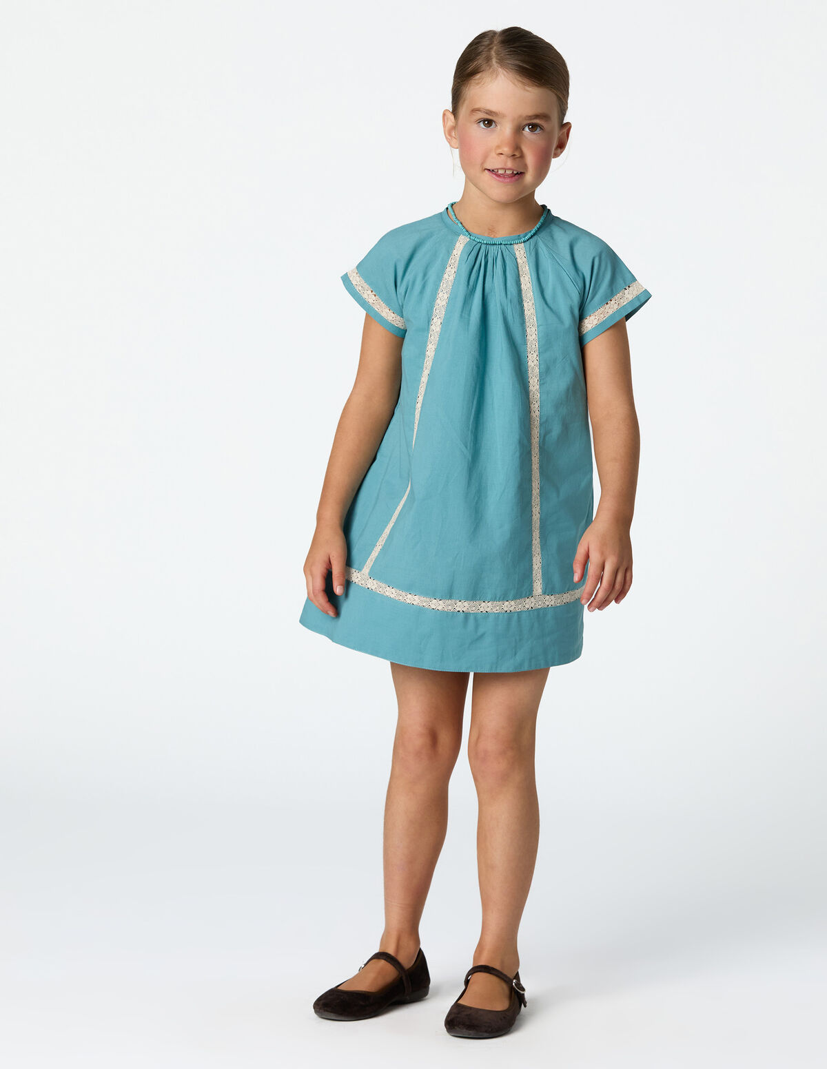 VESTIDO BANDE DENTELLE POND