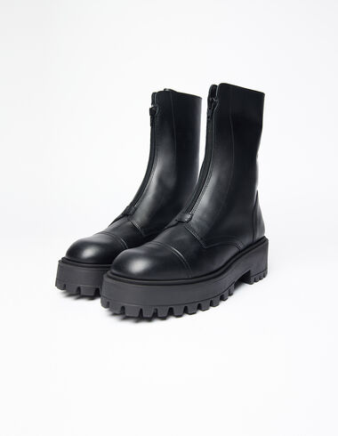 Black zip boots - View all > - Nícoli