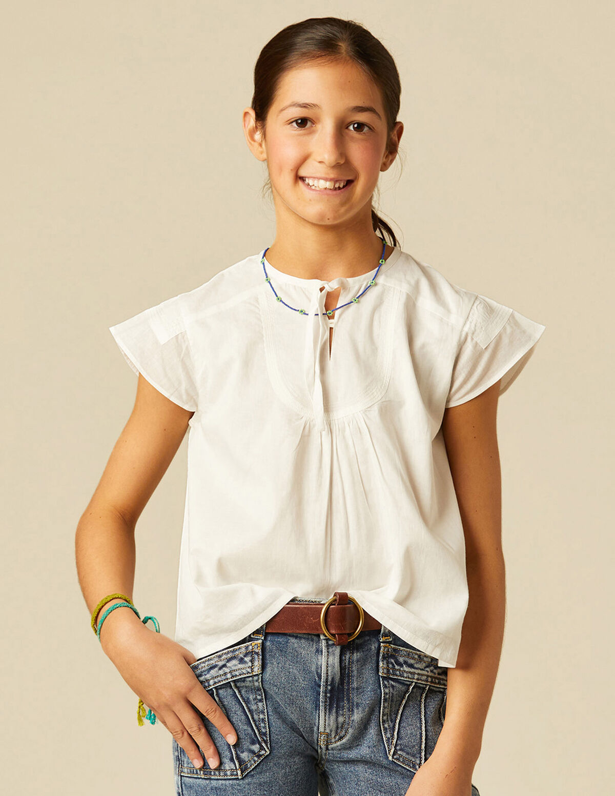 CAMISA LAZO BLANCA