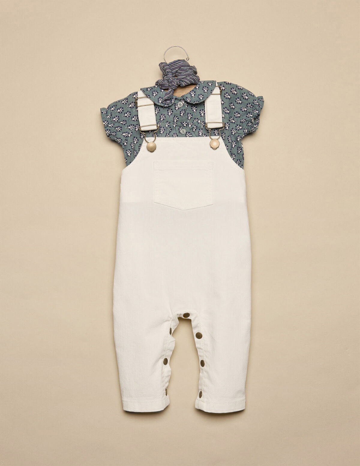 PETO BEBÉ DENIM BLANCO