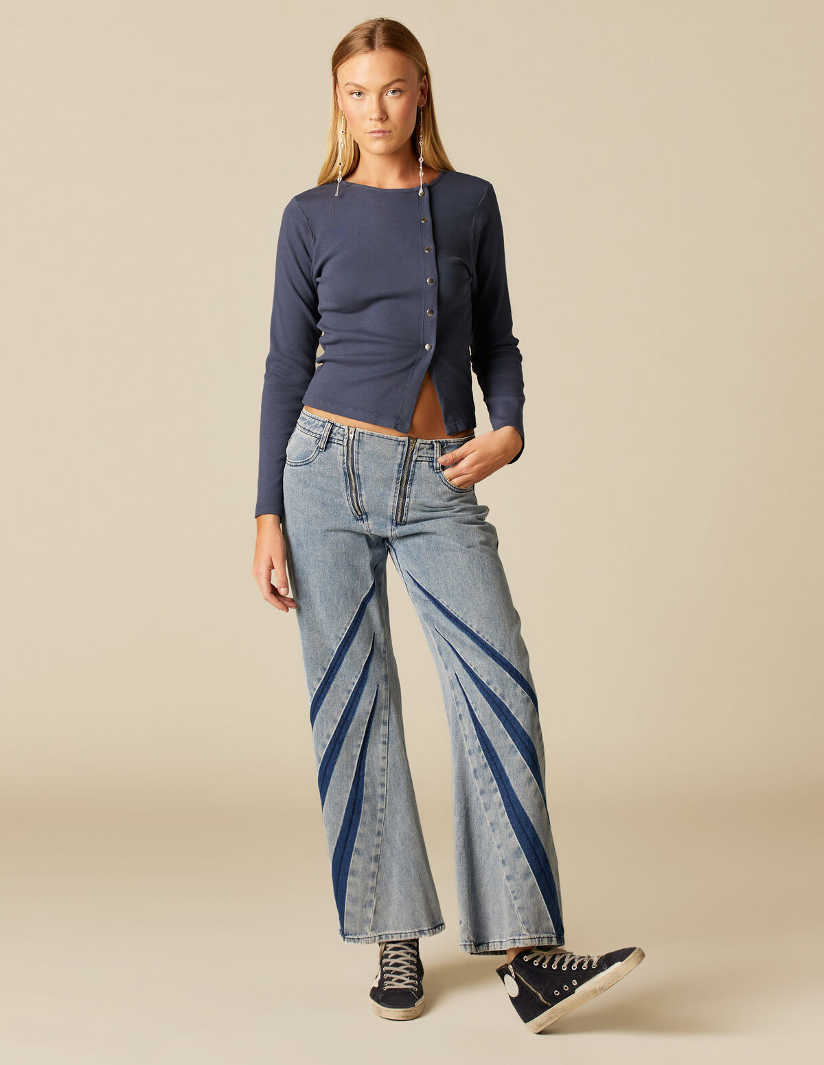 Pantalon Bicolor PantalÃ³n Dos Colores Pantalón De Trabajo Bicolor