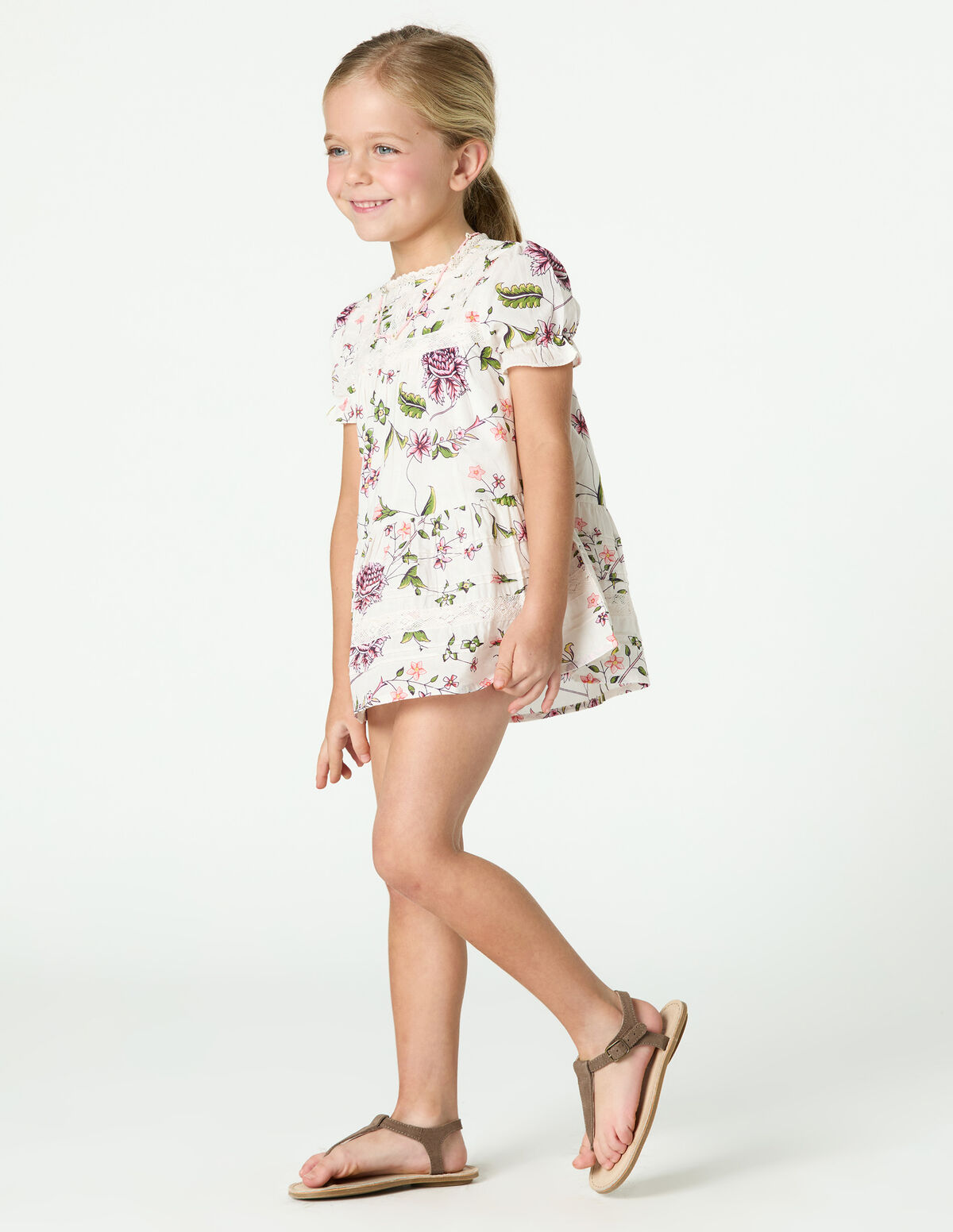 CAPPUCCINO INDIAN PRINT DRESS