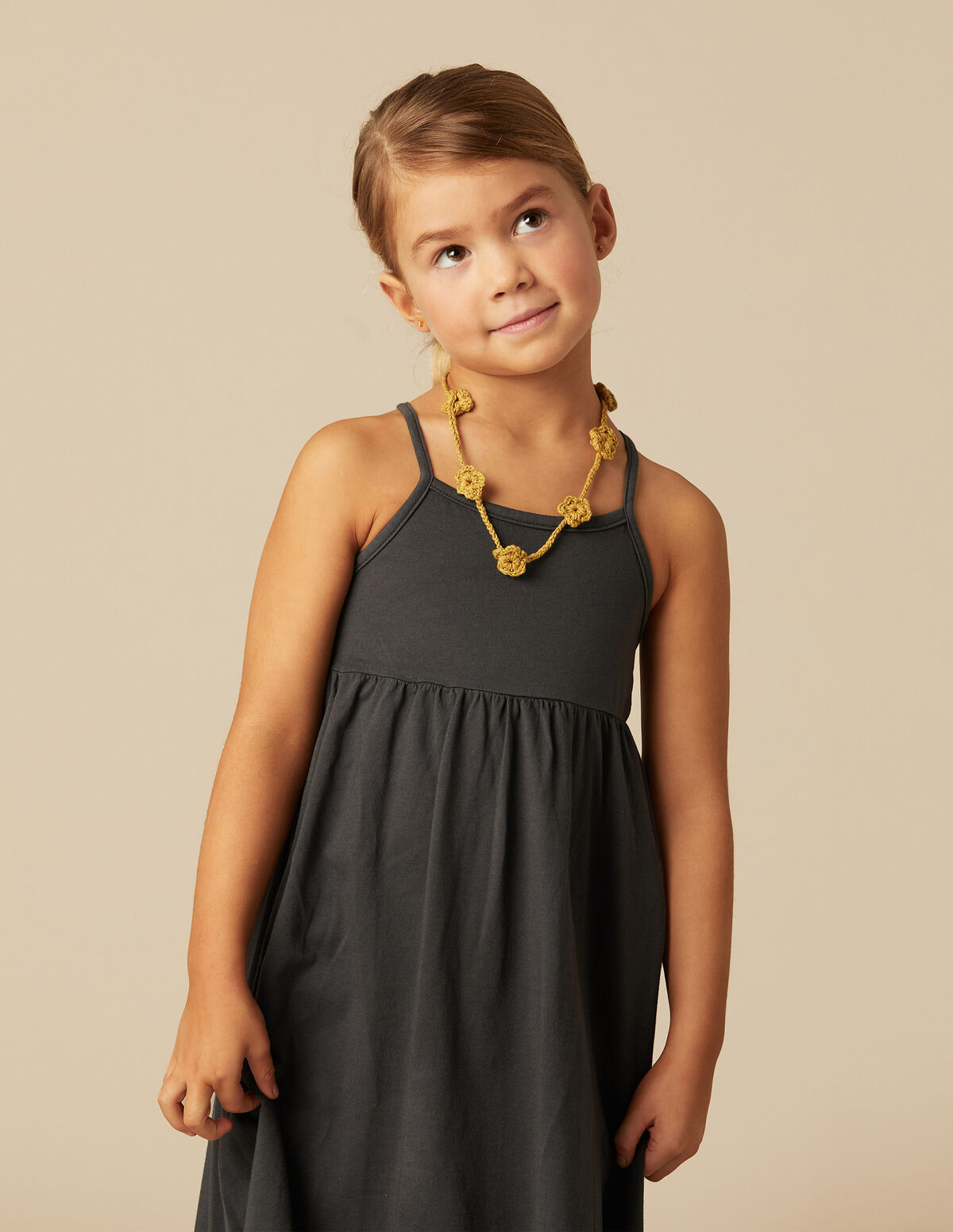 VESTIDO ALGOD&Oacute;N ANTRACITA
