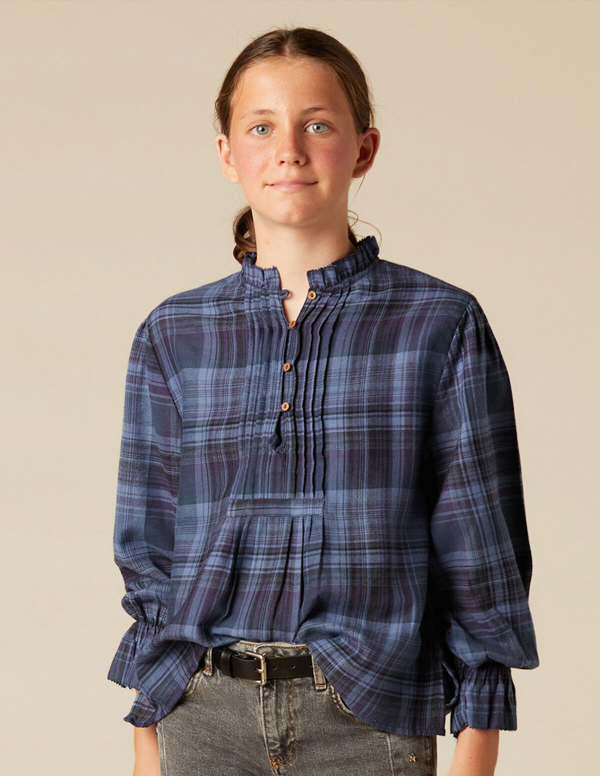 BLUE CHECKED SHIRT