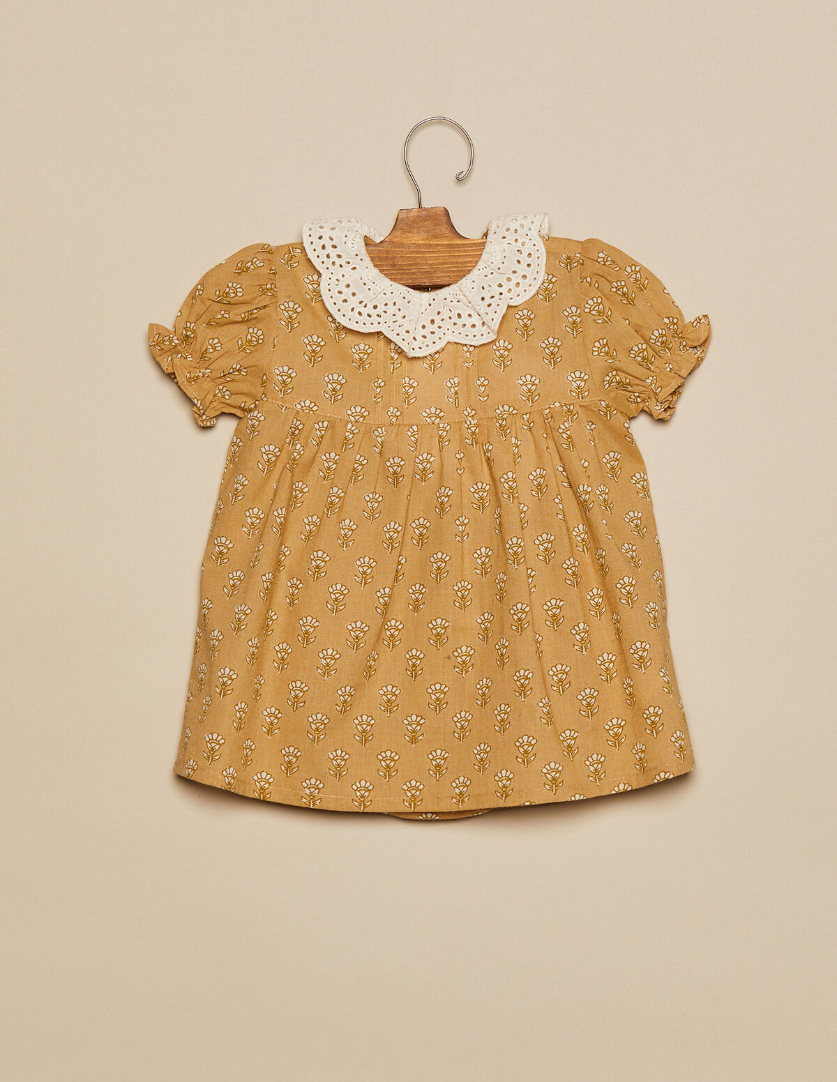 SAND FLORAL DRESS