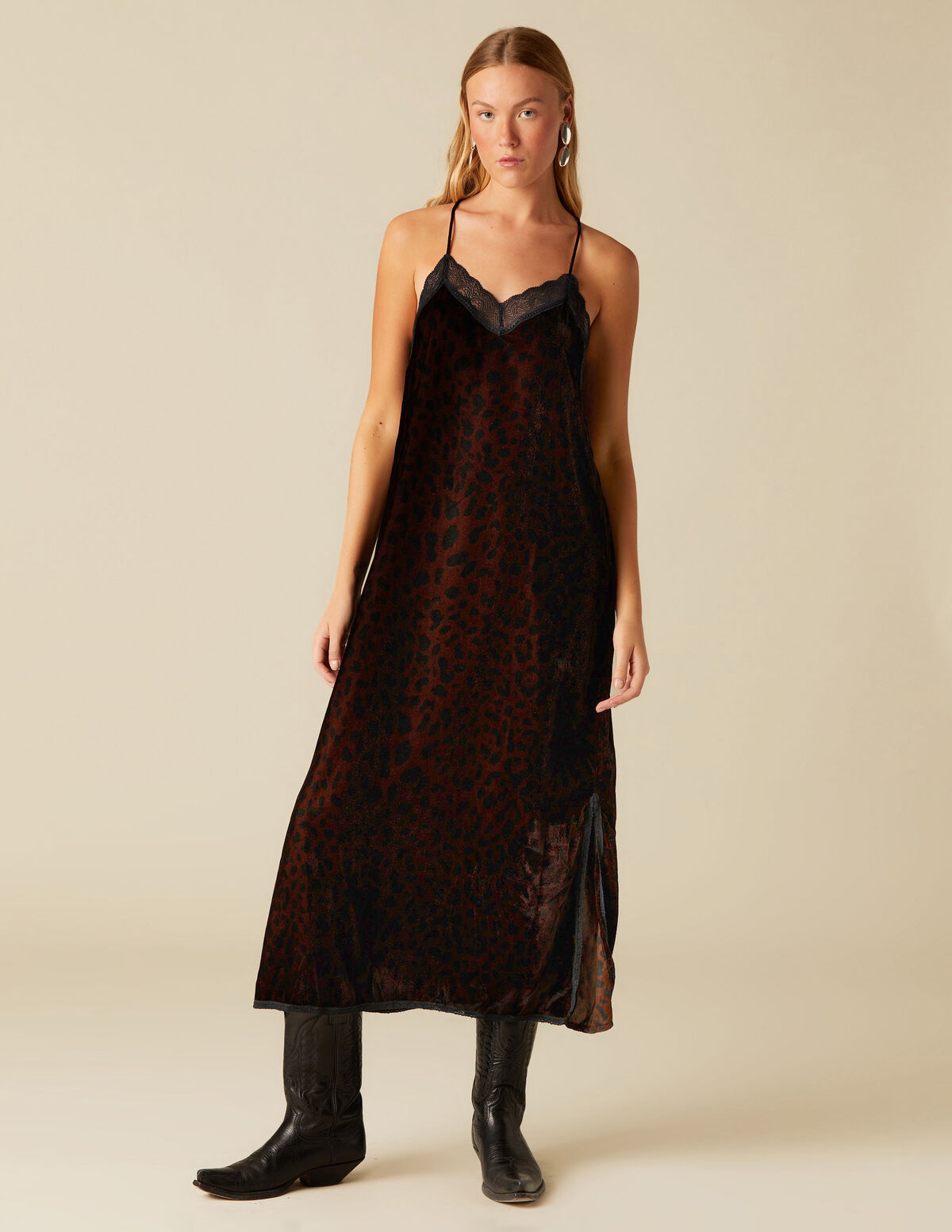 VESTIDO ESTILO LINGERIE ANIMAL PT