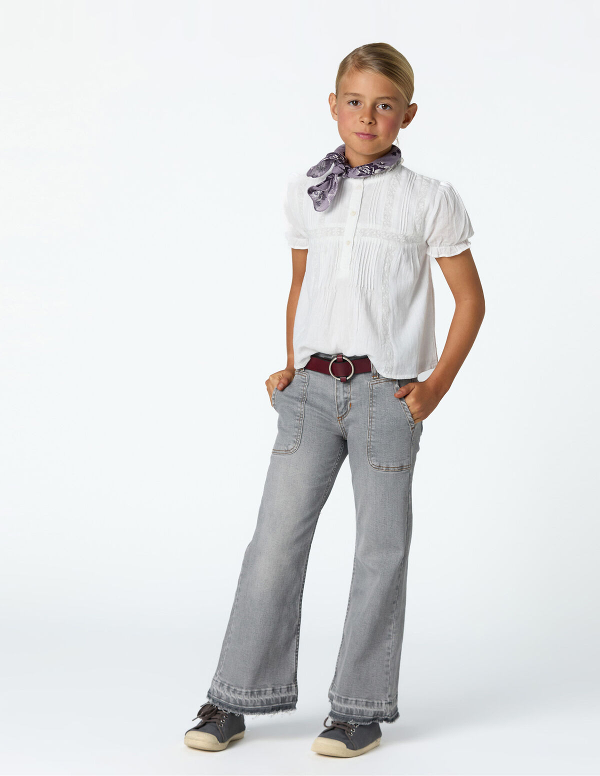 Pantal&oacute;n wide leg vaquero azul
