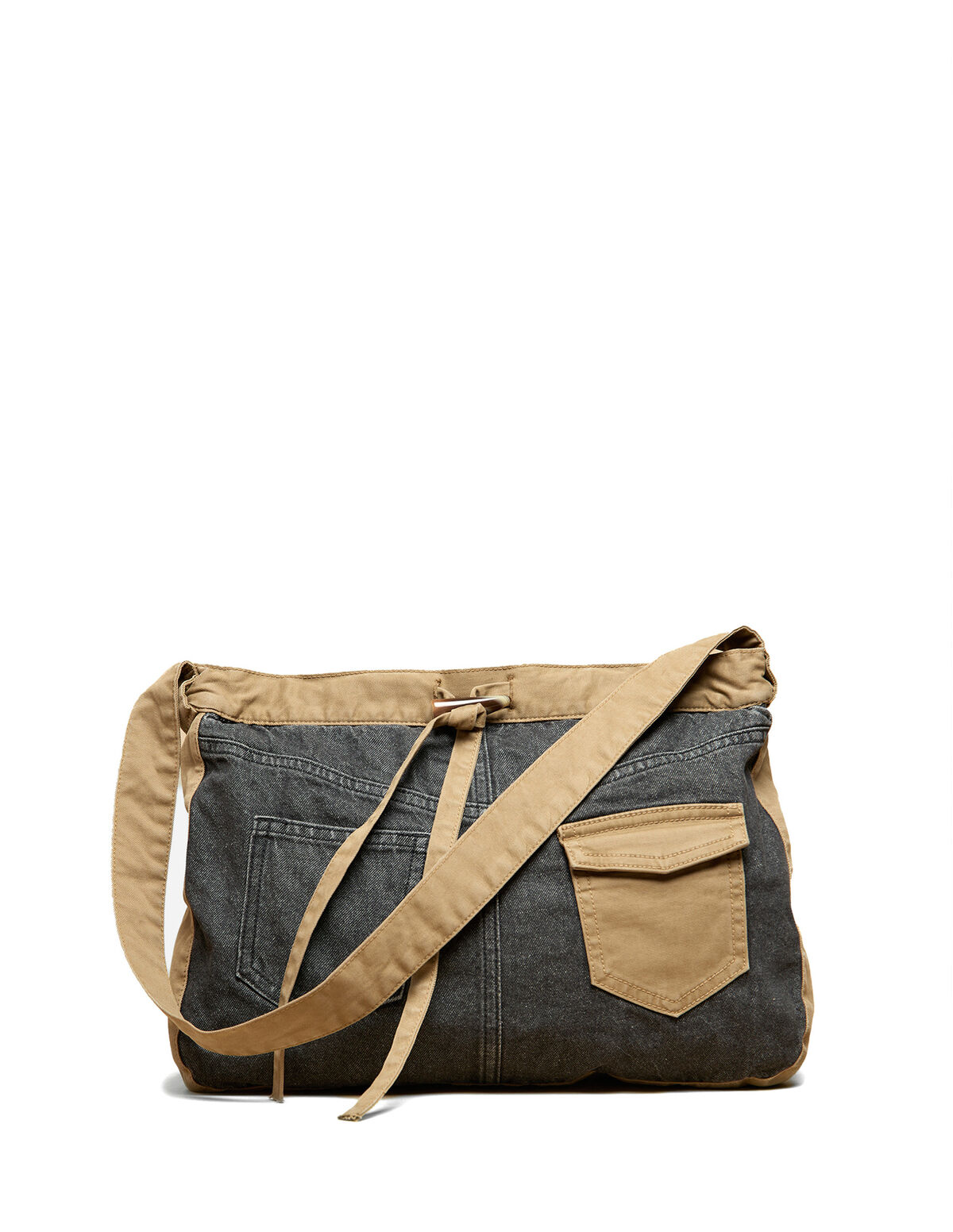 ANTHRACITE DENIM CONTRAST BAG