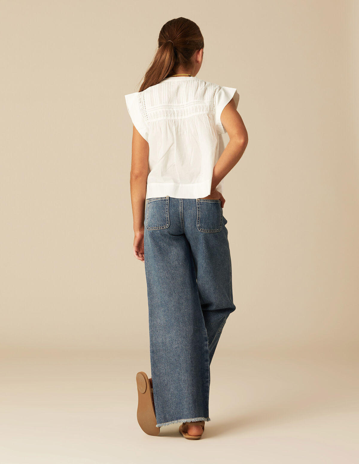 BLUE SEAMED JEANS