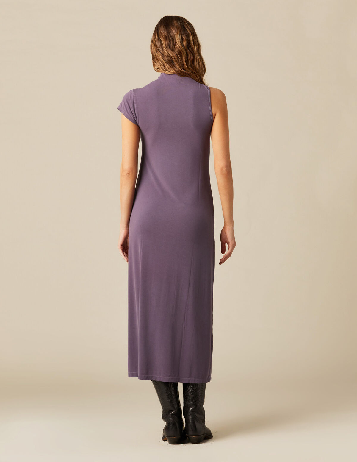 ROBE ASYMÉTRIQUE BLEUE