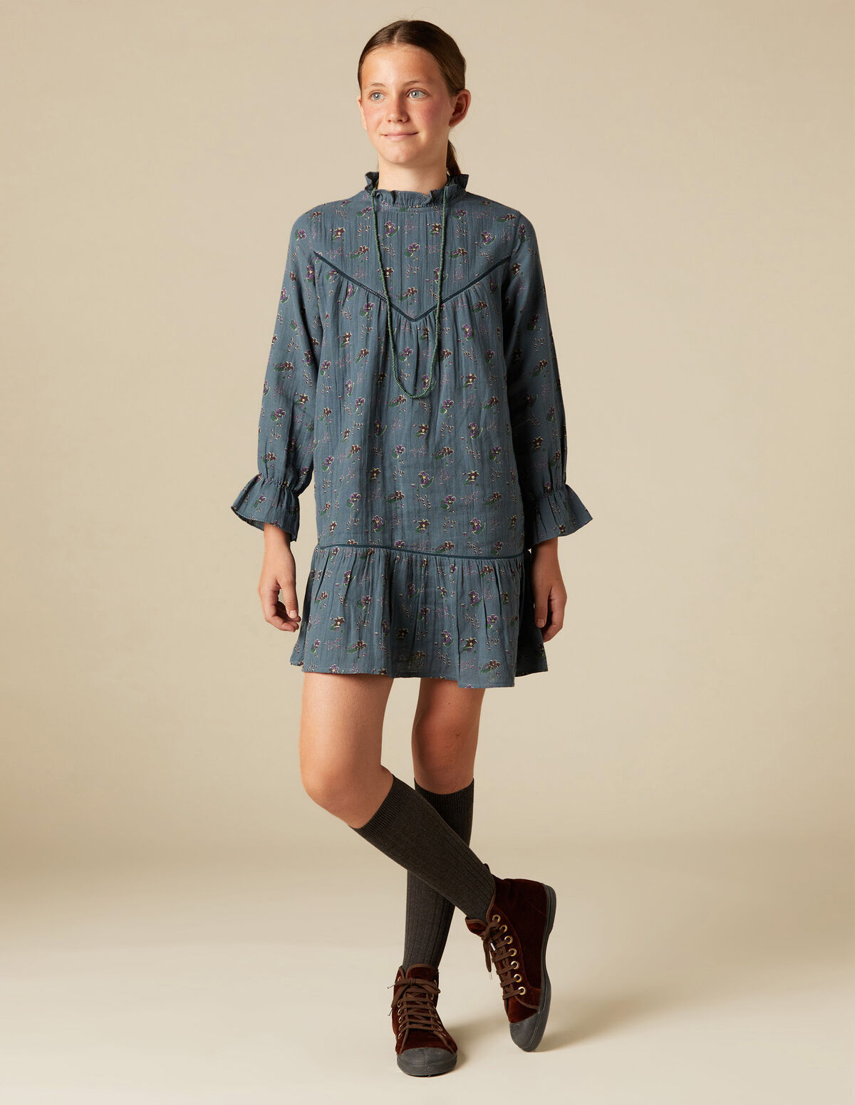 PEBBLE PRINT DRESS 