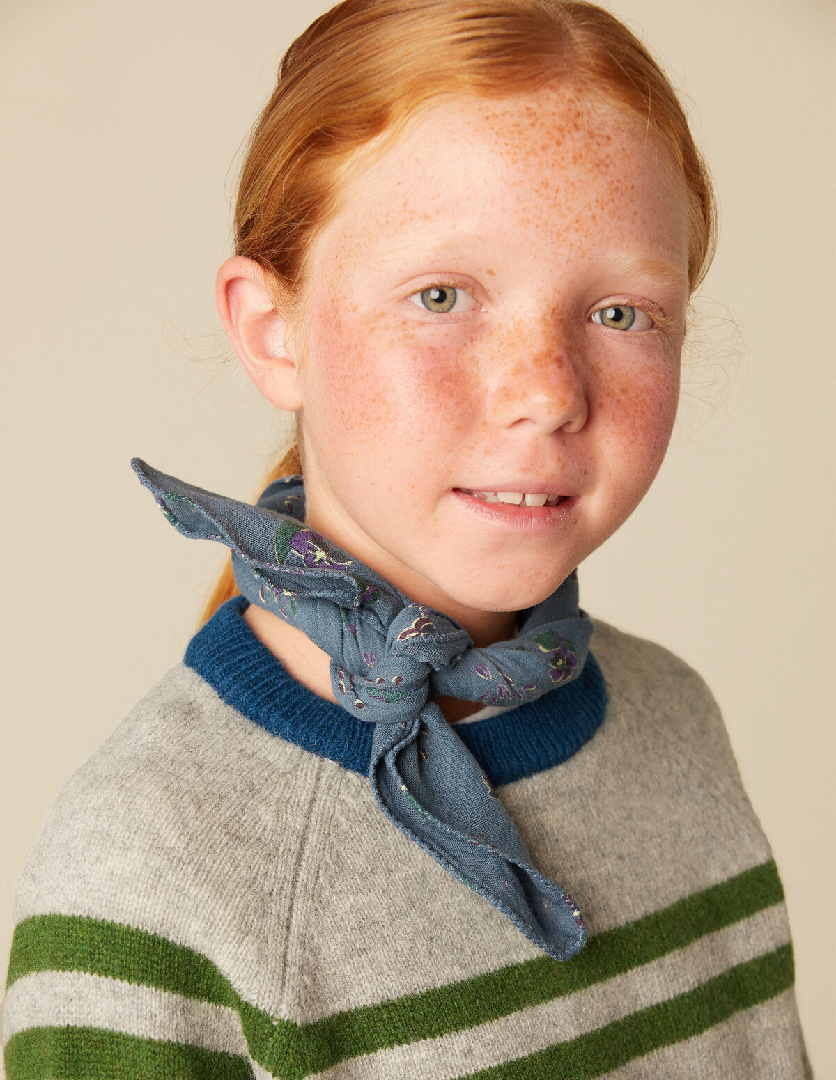 DOUBLE STRIPE GREY JUMPER