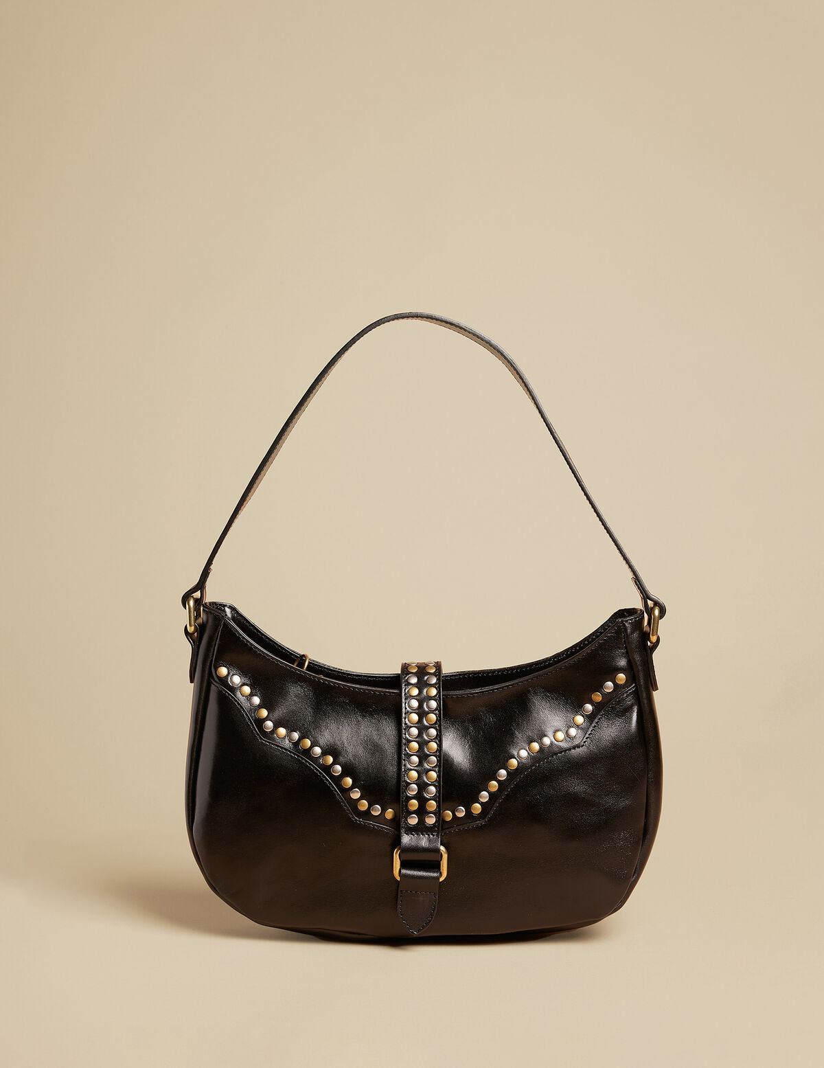 BOLSO TACHAS SERRAJE VERDE