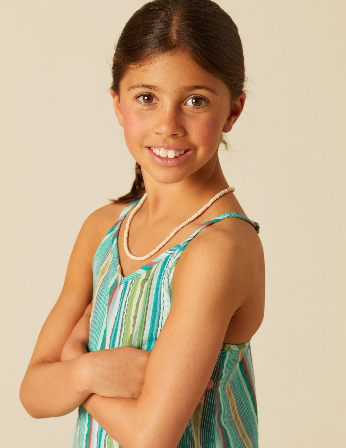 VESTIDO RAYA MULTICOLOR MORA