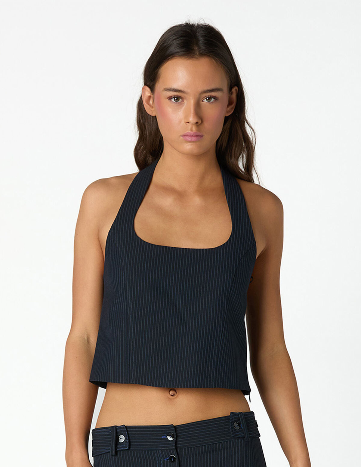 TOP RISCA DIPLOM&Aacute;TICA AZUL