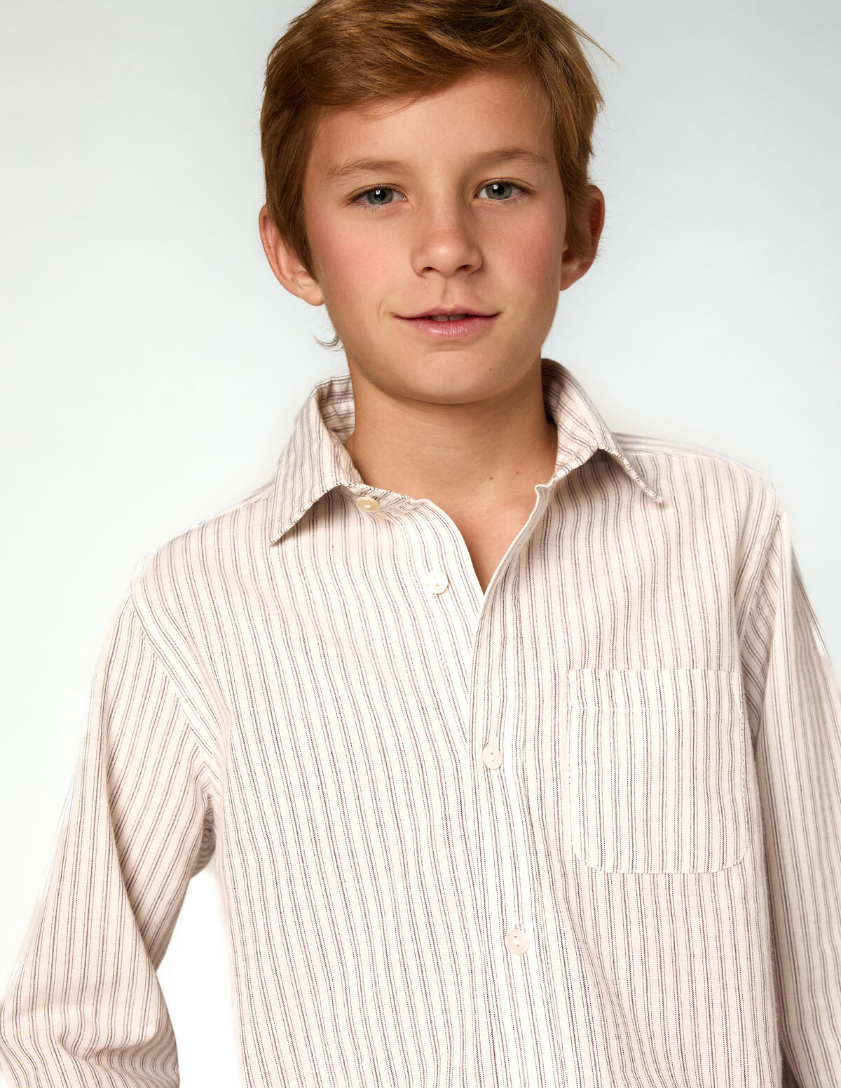 CHEMISE &Agrave; RAYURES &Eacute;CRUE