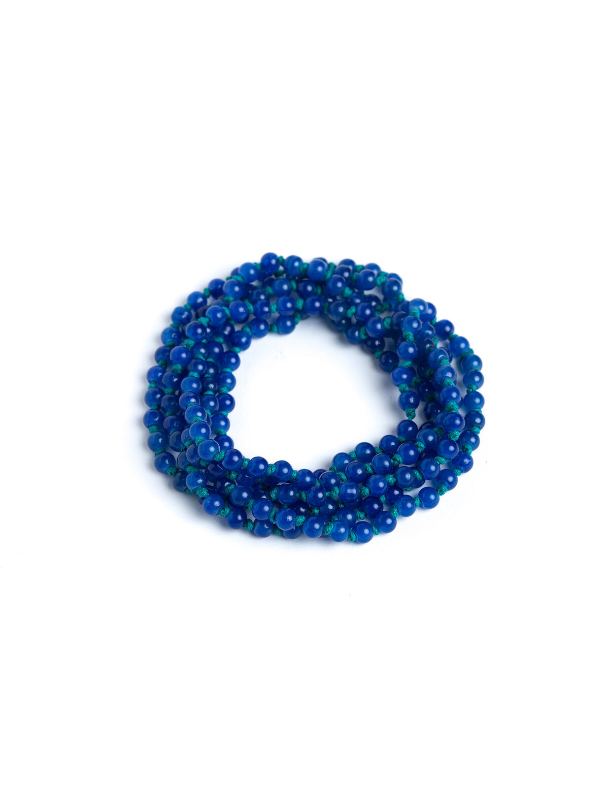 COLLAR BEADS CRISTAL AZULES