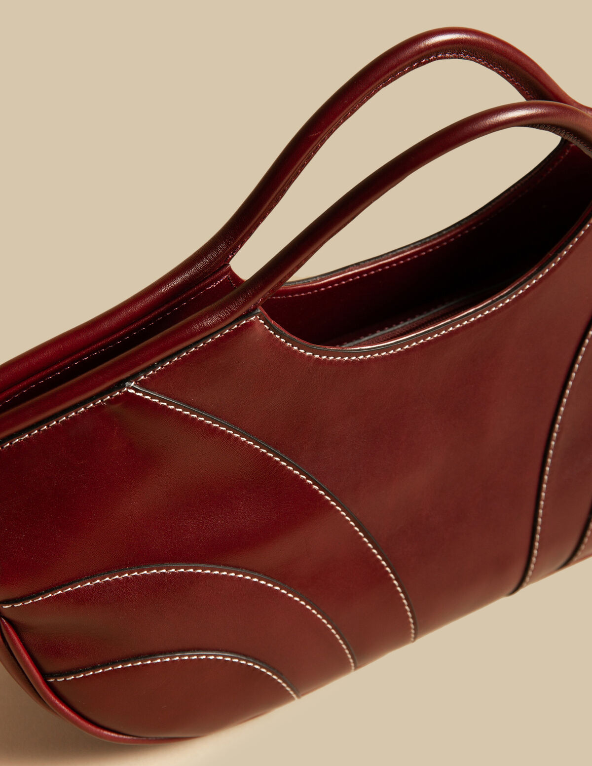 BOLSO GUINDA PESPUNTES