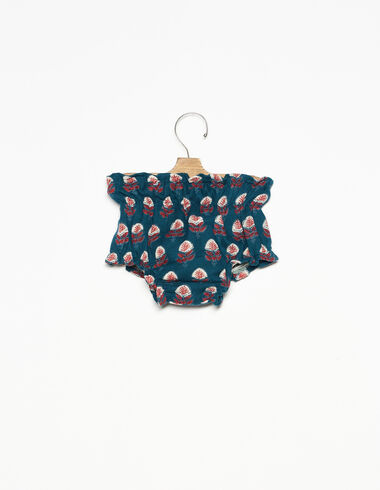 Dark green elasticated buti bloomers - View all > - Nícoli