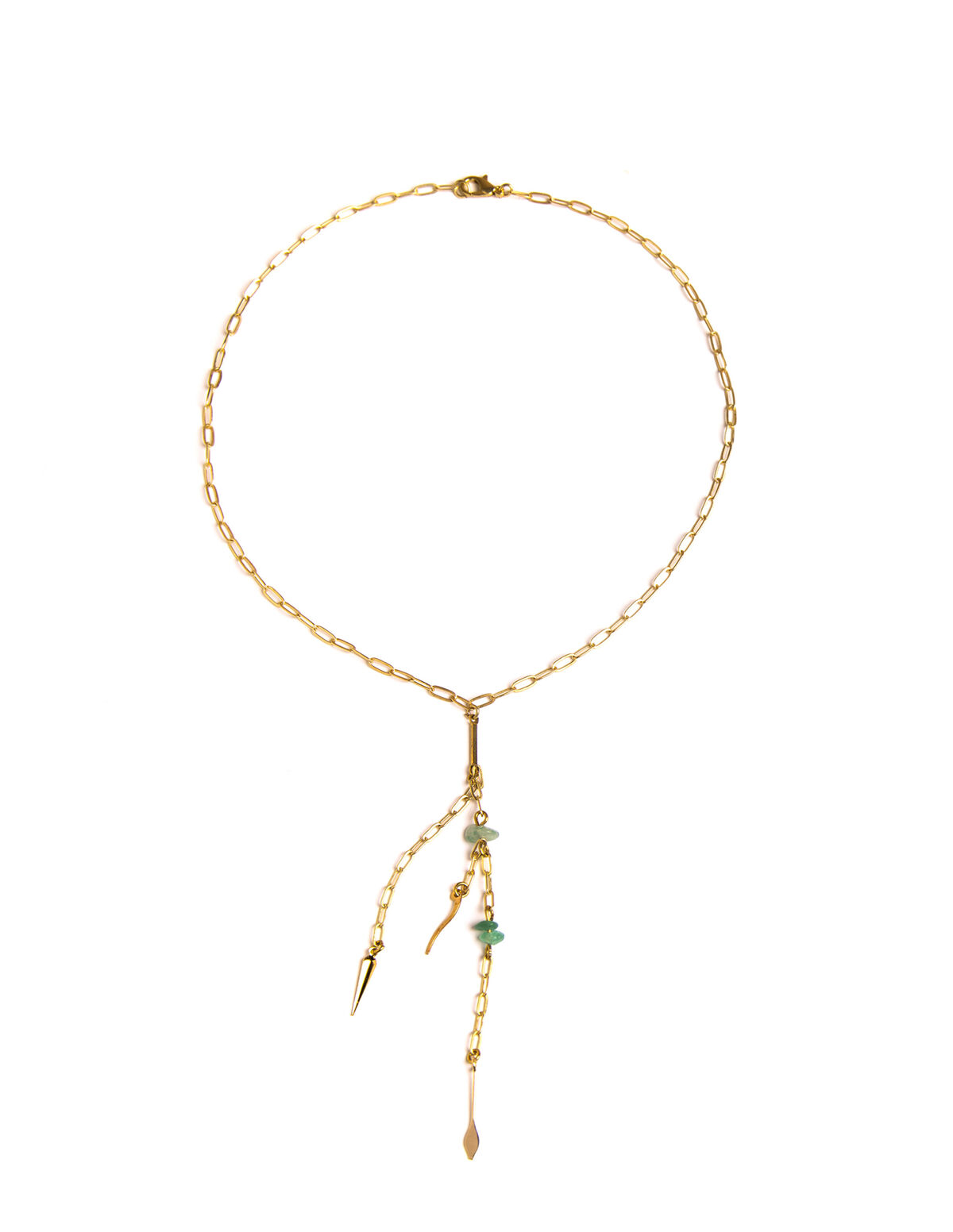 COLLIER FLÈCHE AGATE