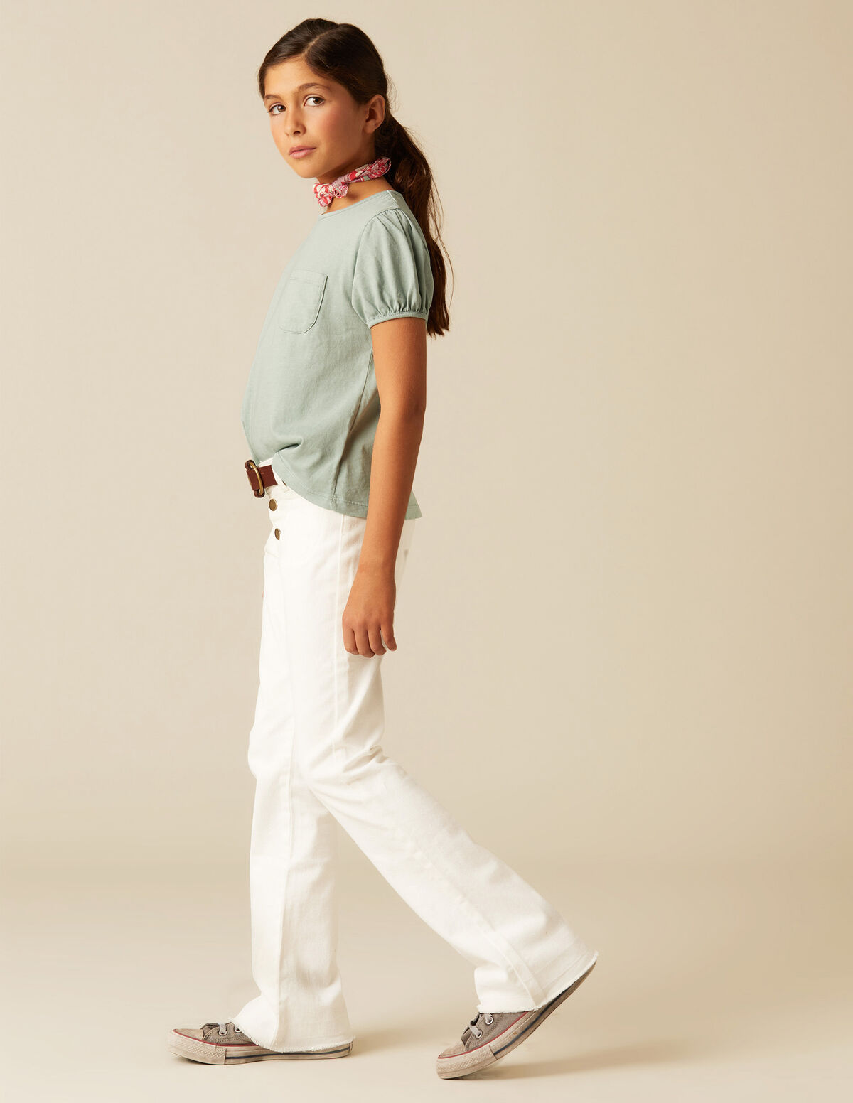 Pantalón campana vaquero azul